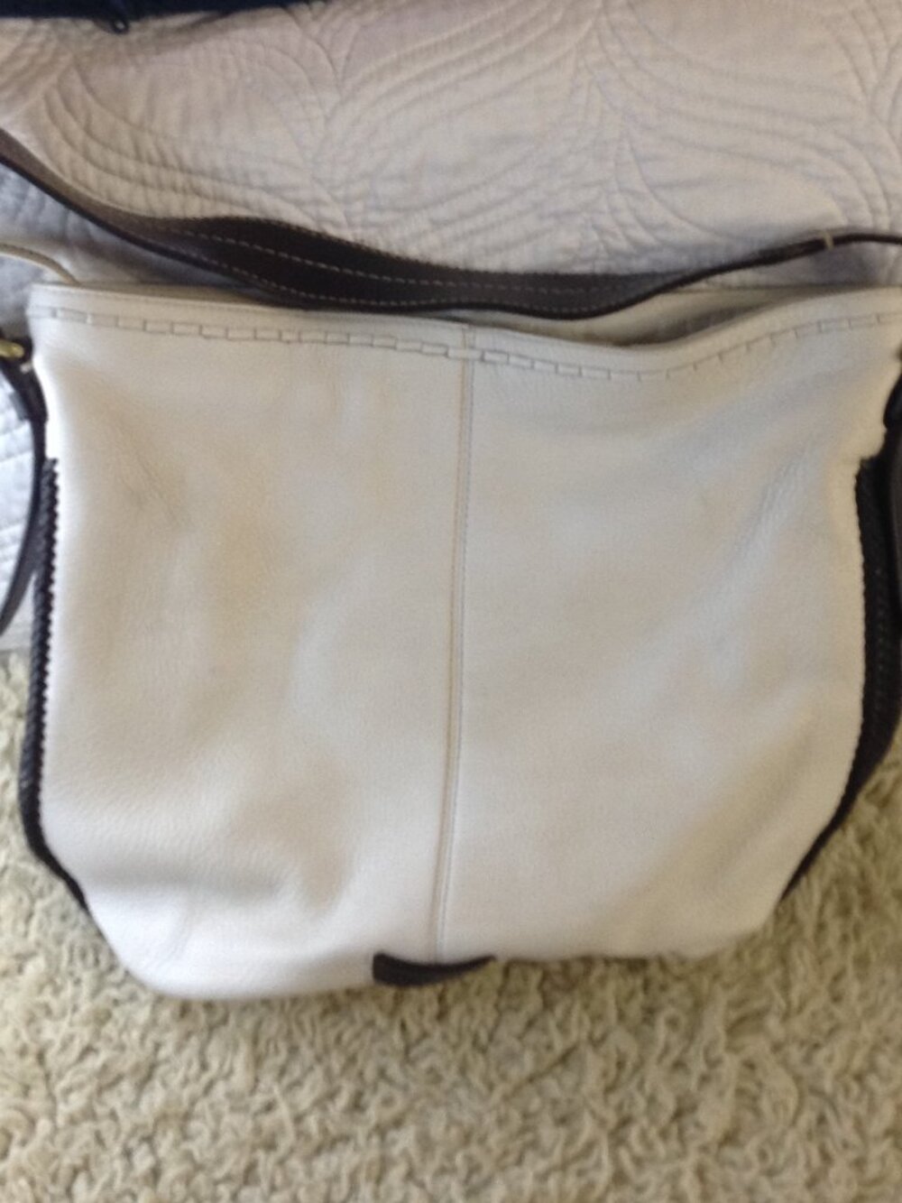 VTG 90's Cole Haan Hobo (Bucket) Bag Classic Traditional Quiet Lux Quality Chic